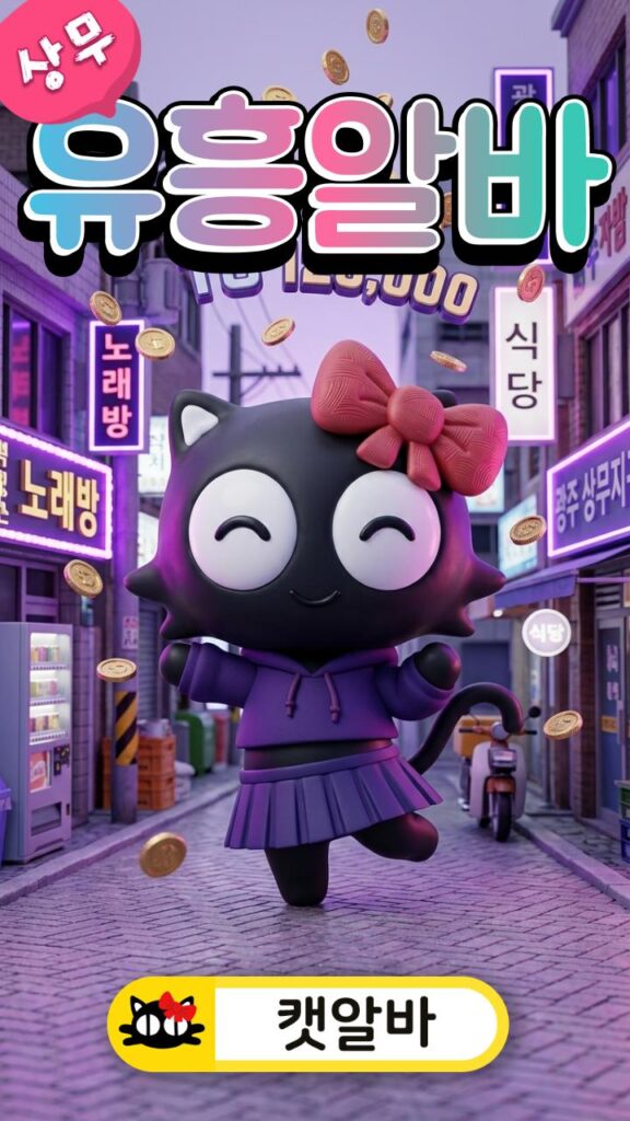 상무지구 미니어처 배경 무대에서 정직한 티씨 혜택과 춤추는 캣알바